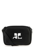 Courreges Women Black Leather Reedition Shoulder Bag