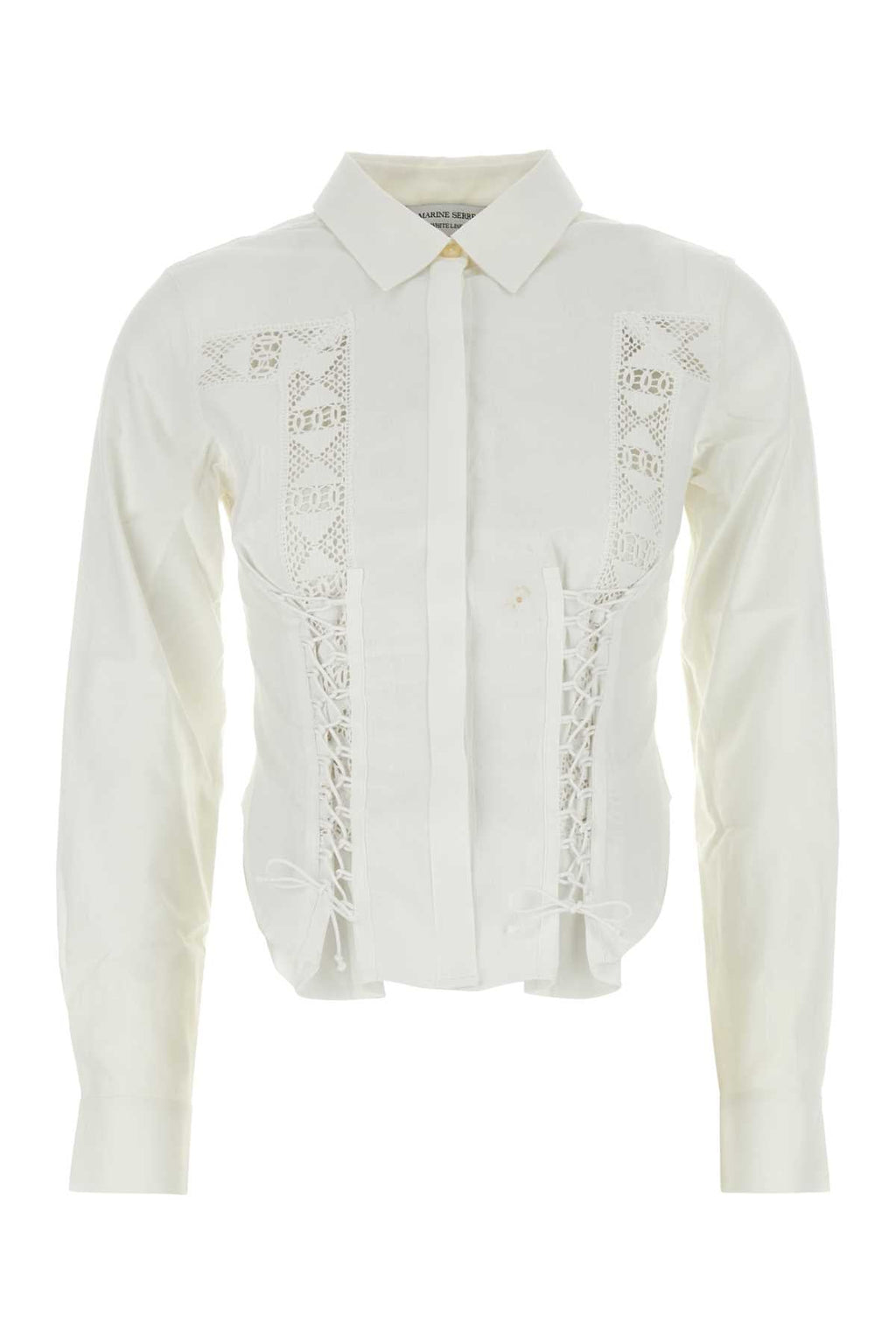 Marine Serre Women White Cotton Shirt