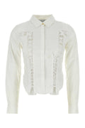 Marine Serre Women White Cotton Shirt