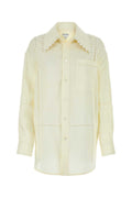 Bottega Veneta Women Cream Linen Shirt