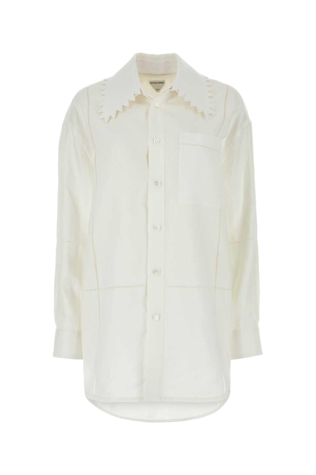 Bottega Veneta Women White Linen Shirt