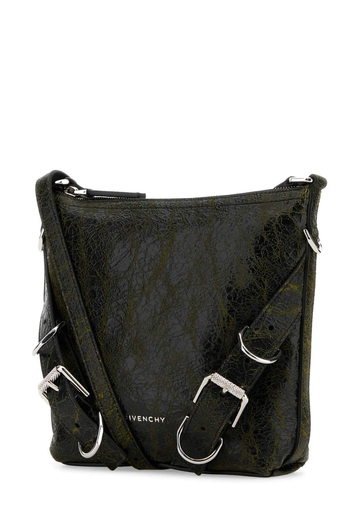 Givenchy Men Two-Tone Leather Voyou Crossbody Bag