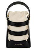 Alexander Mcqueen Women Two-Tone Leather Mini The Rise Bucket Bag