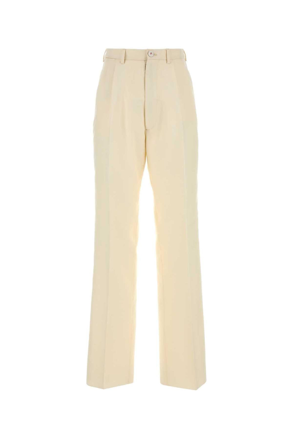 Maison Margiela Women Cream Mohair Blend Pant