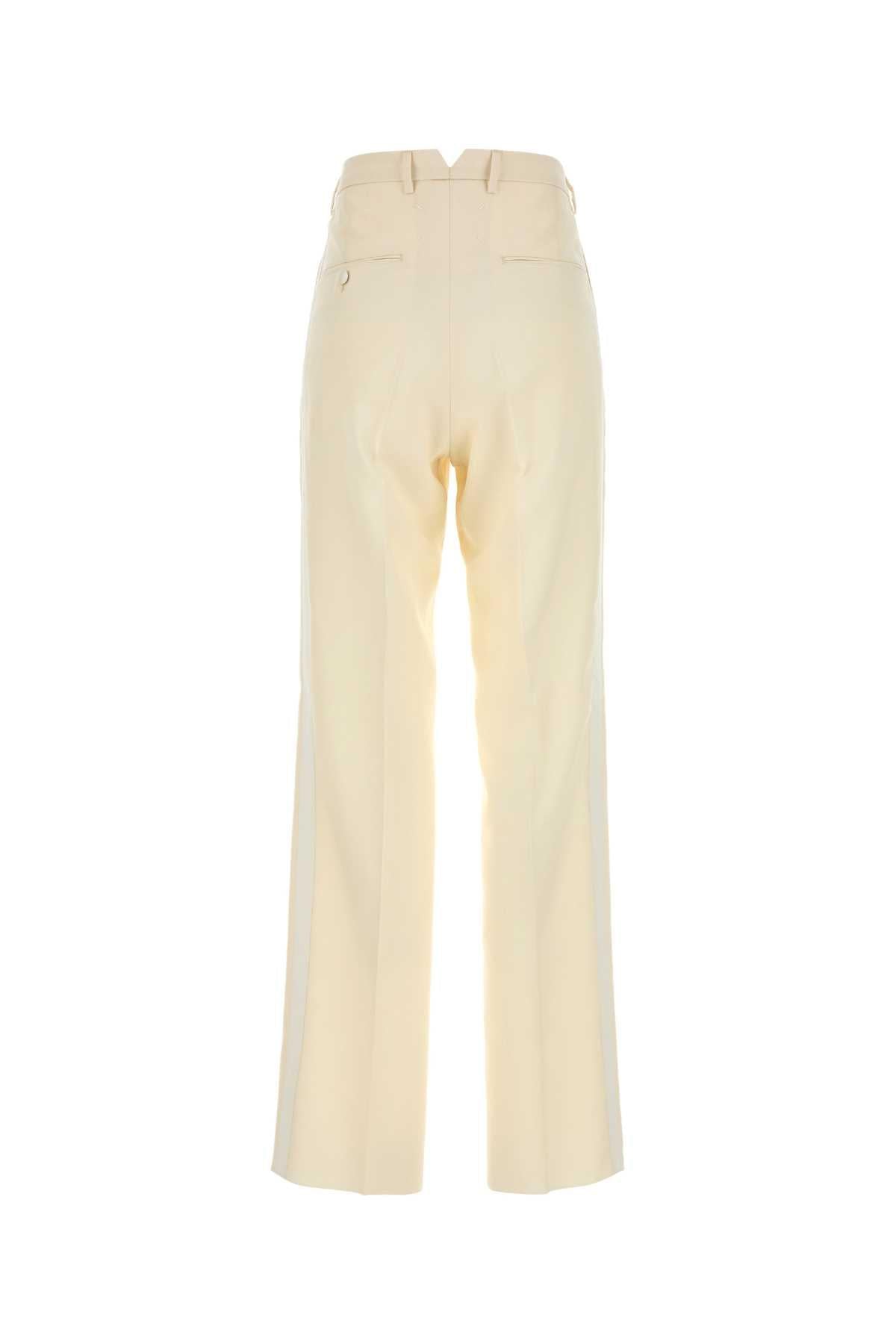 Maison Margiela Women Cream Mohair Blend Pant