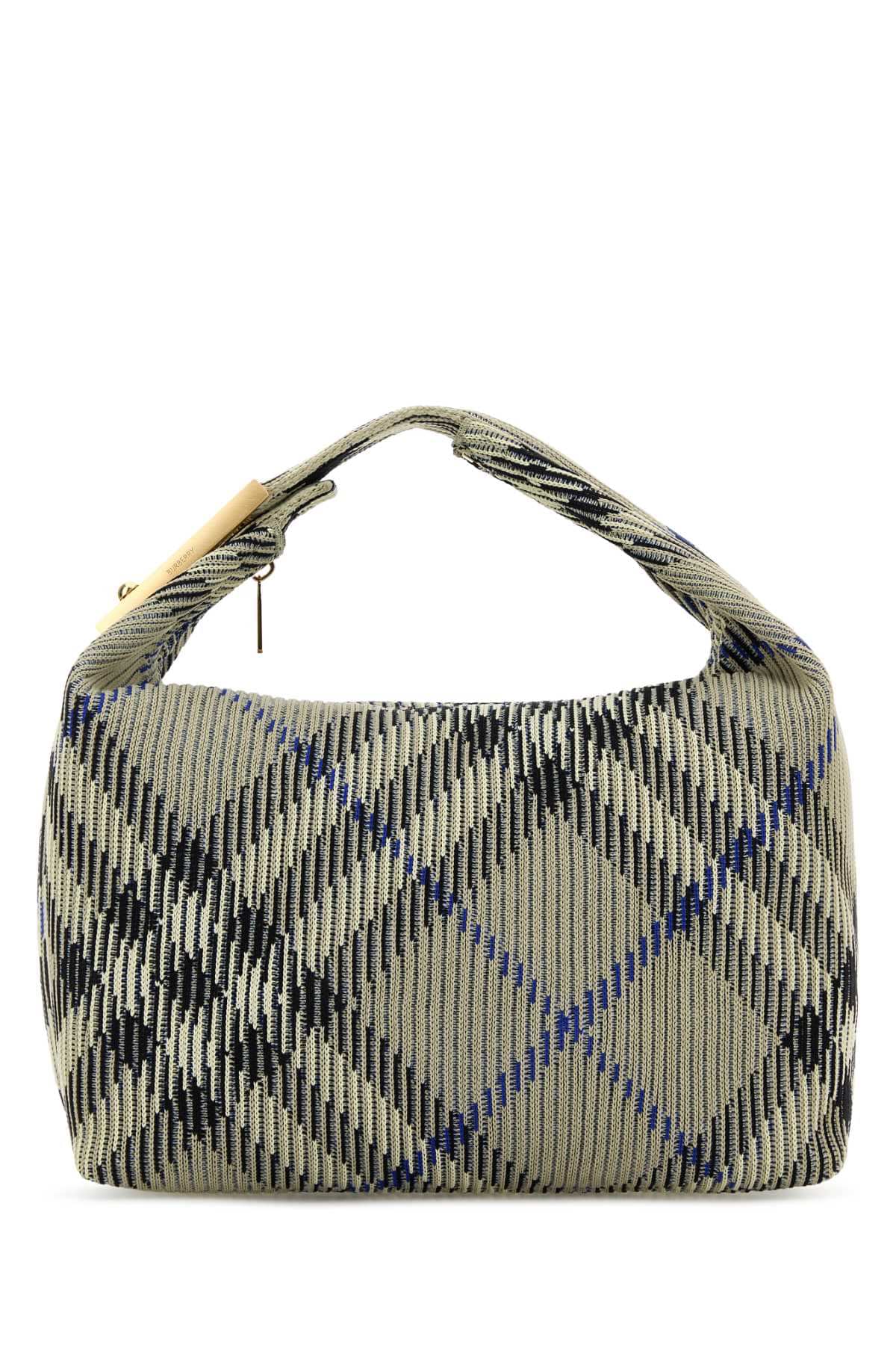 Burberry Women Embroidered Nylon Medium Peg Handbag
