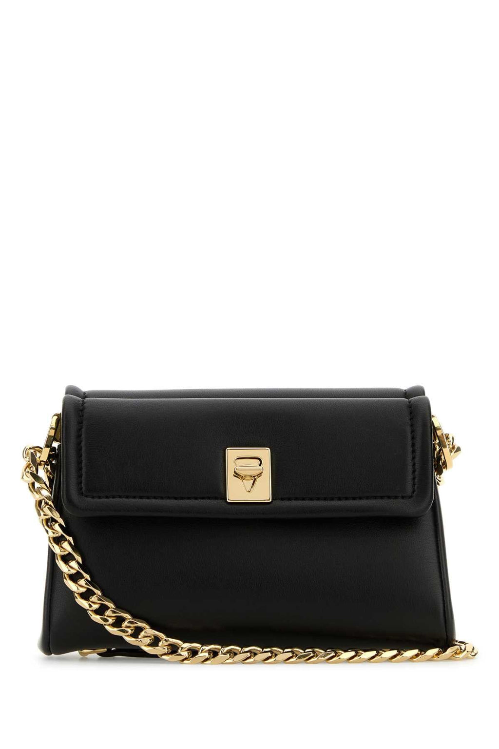 Valentino Garavani Women Black Leather Vlogo Shoulder Bag