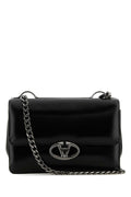 Valentino Garavani Women Black Leather Small Vlogo Shoulder Bag