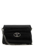 Valentino Garavani Women Black Leather Vlogo Shoulder