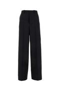 Gucci Women Slate Wool Wide-Leg Pant
