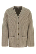 Bottega Veneta Men Cappuccino Wool Blend Cardigan