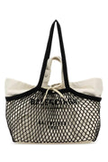Balenciaga Women Two-Tone Canvas And Mesh Medium 24/7 Shopping Bag