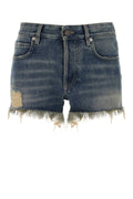 Balenciaga Women Denim Shorts