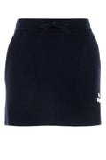 Isabel Marant Etoile Women Midnight Blue Stretch Cotton Blend Amaline Mini Skirt