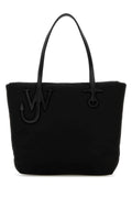 Jw Anderson Women Black Fabric Puffy Anchor Shopping Bag