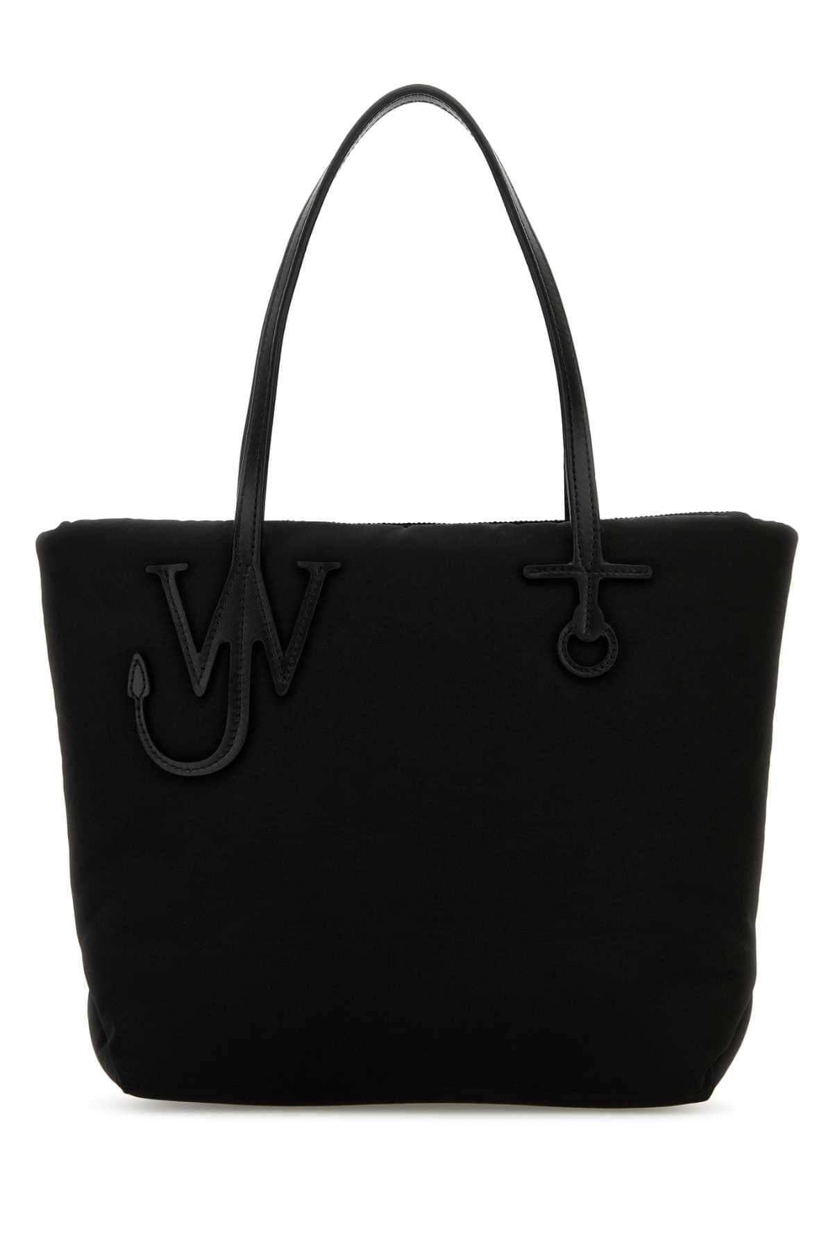 Jw Anderson Women Black Fabric Puffy Anchor Shopping Bag