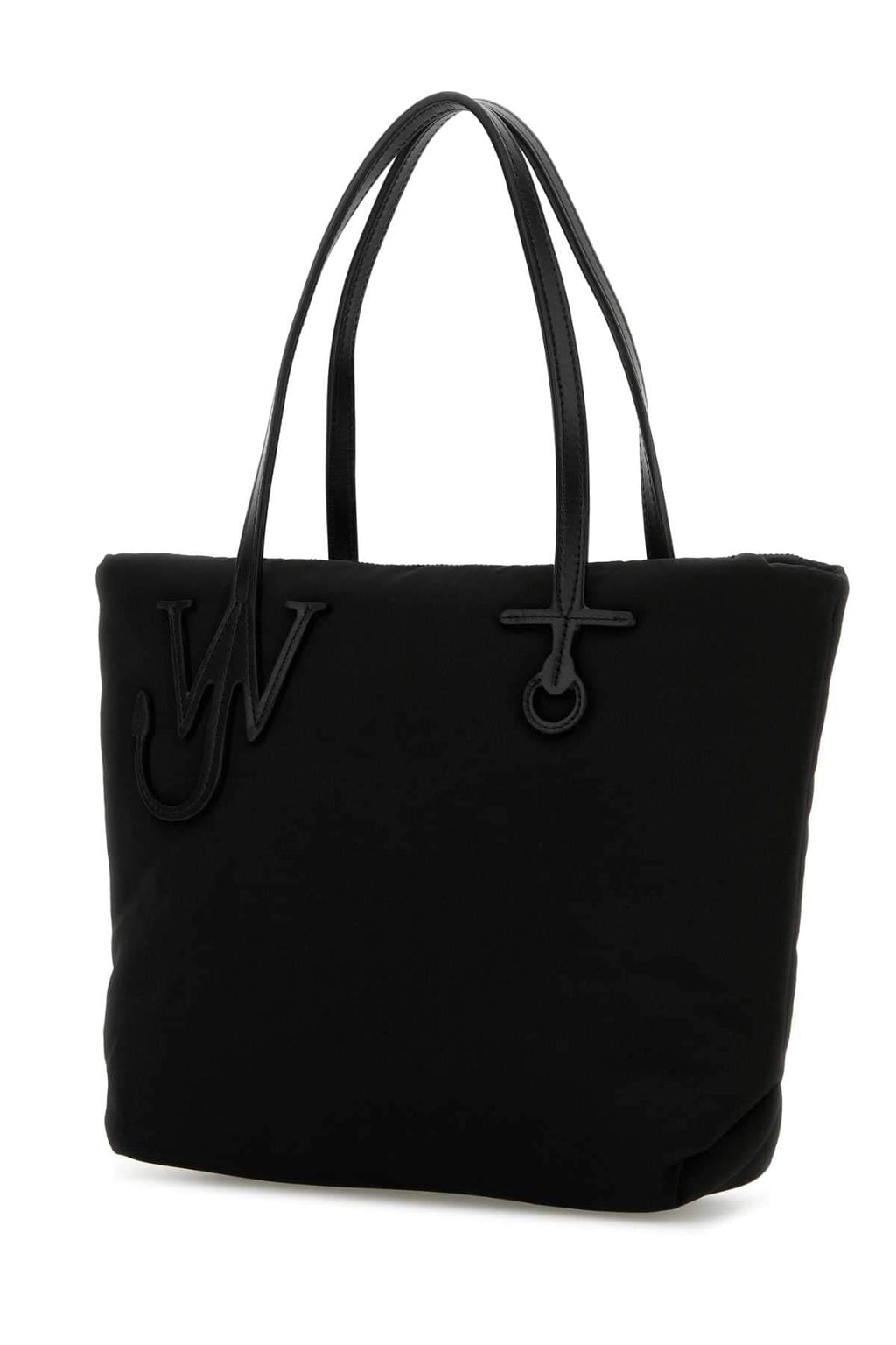 Jw Anderson Women Black Fabric Puffy Anchor Shopping Bag