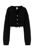 Vetements Women Black Alpaca Blend Cardigan