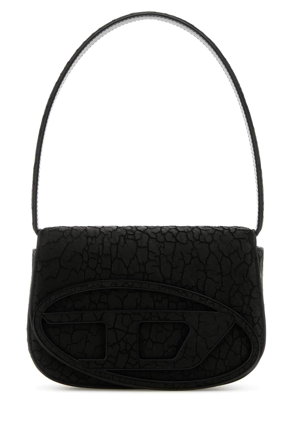 Diesel Women Black Leather 1Dr Shoulder Bag