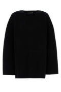 Jil Sander Women Black Wool Blend Oversize Sweater