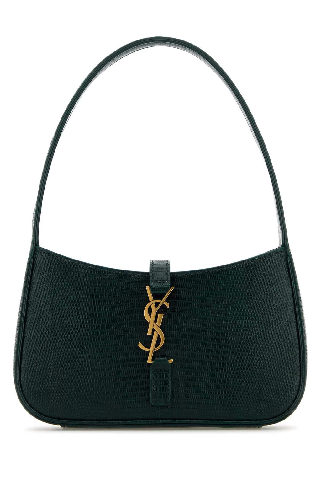 Saint Laurent Women Bottle Green Leather Mini Le 5 Ã  7 Handbag