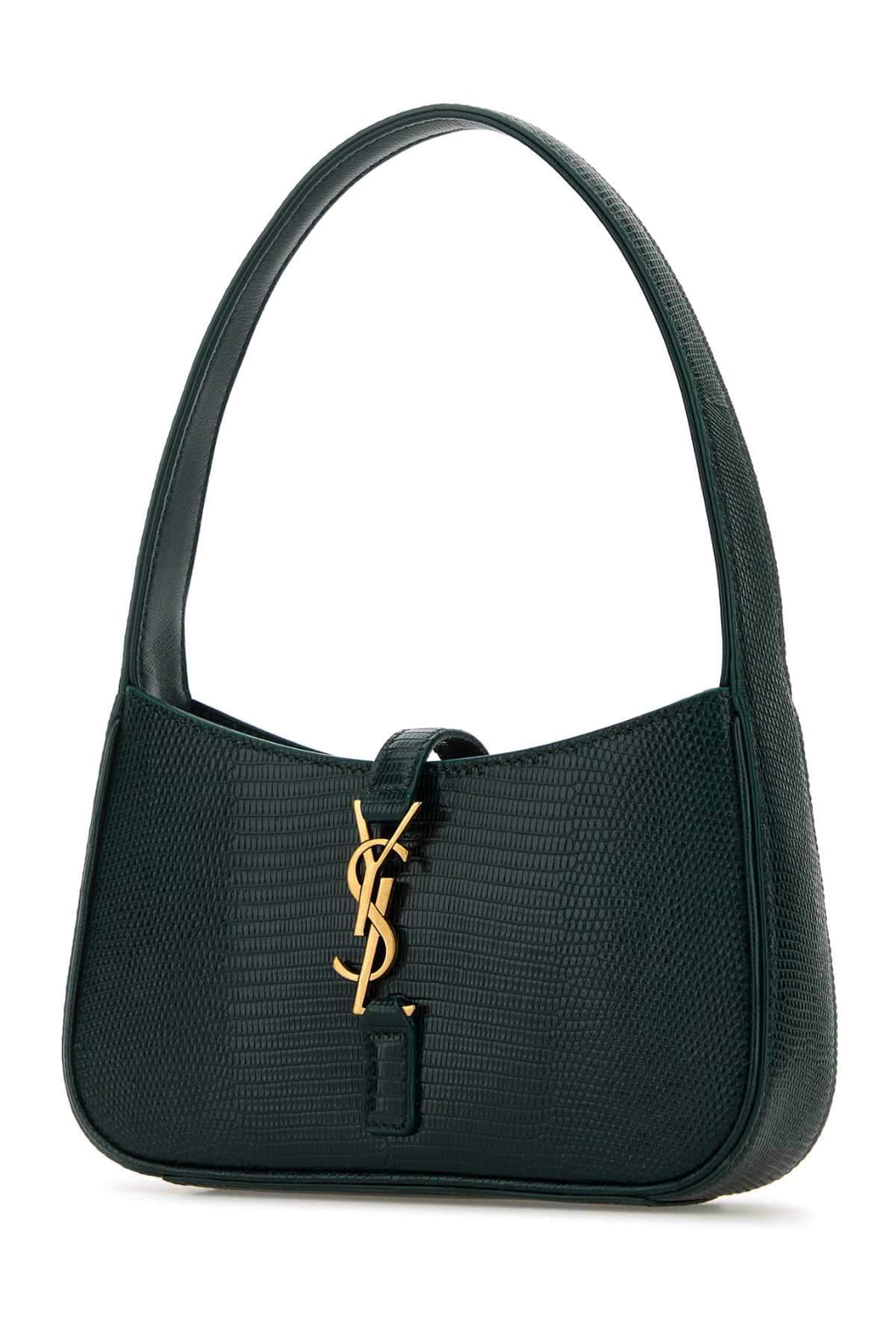 Saint Laurent Women Bottle Green Leather Mini Le 5 Ã  7 Handbag
