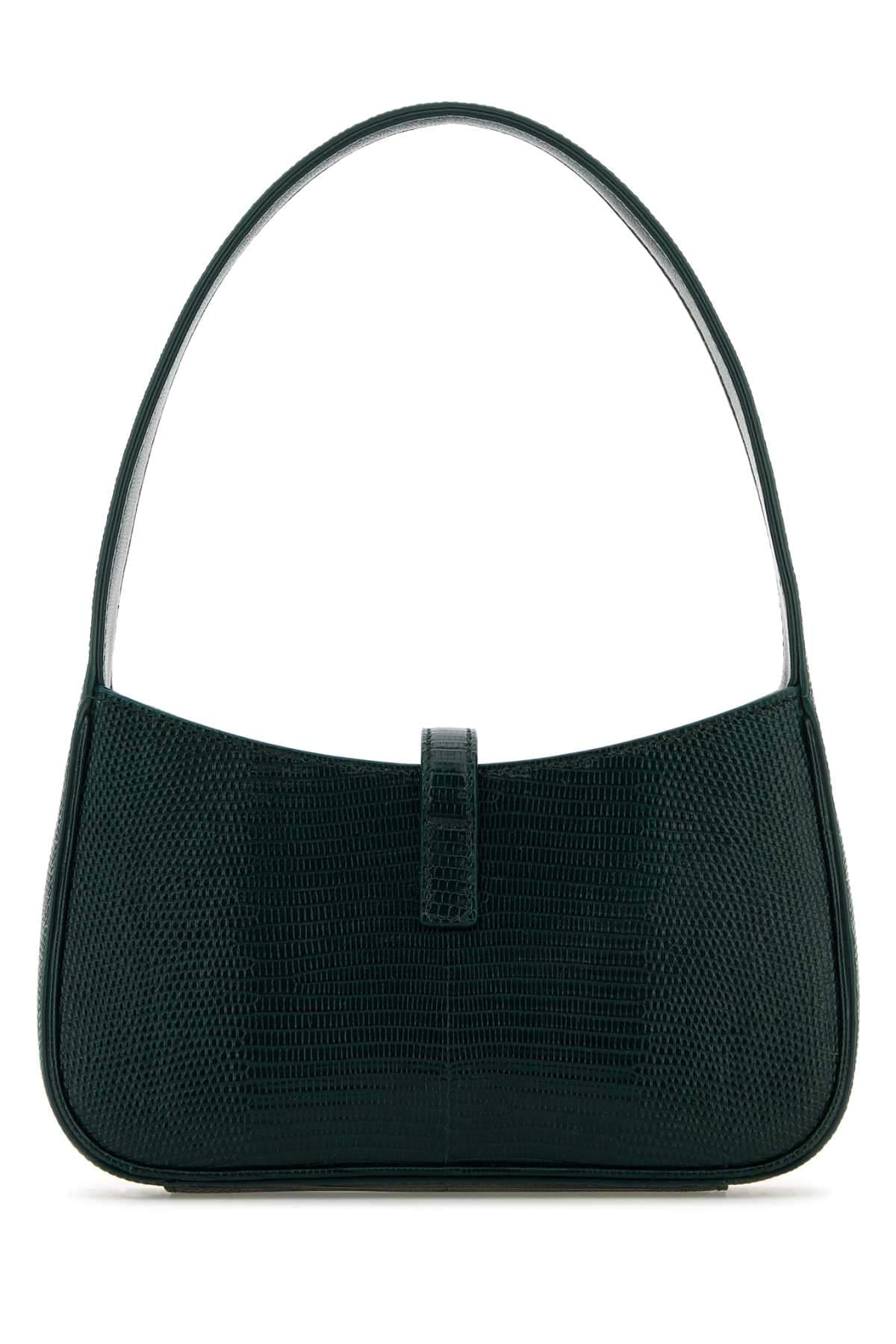 Saint Laurent Women Bottle Green Leather Mini Le 5 Ã  7 Handbag