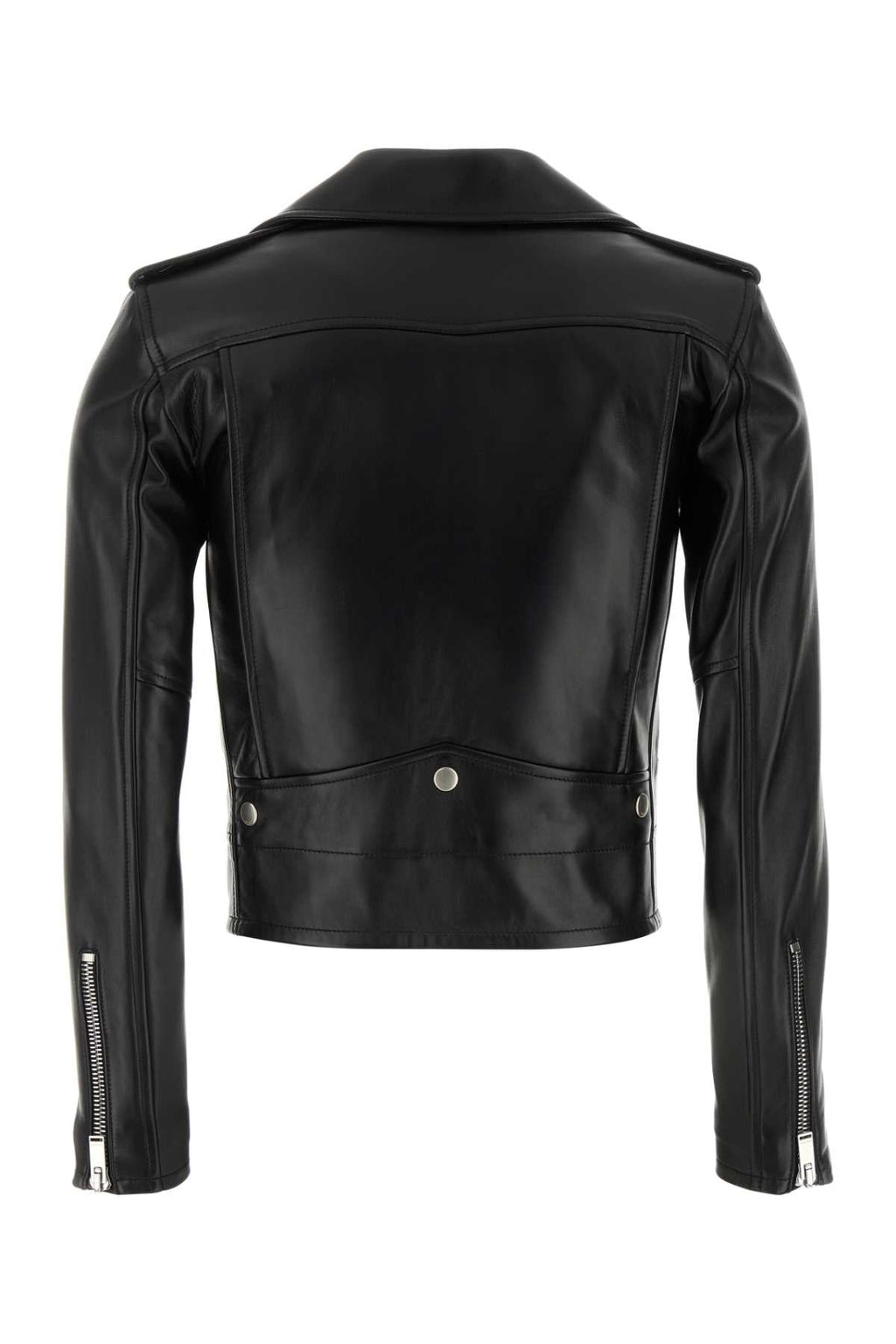 Saint Laurent Women Black Nappa Leather Jacket