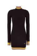 Fendi Women Plum Wool Blend Dress