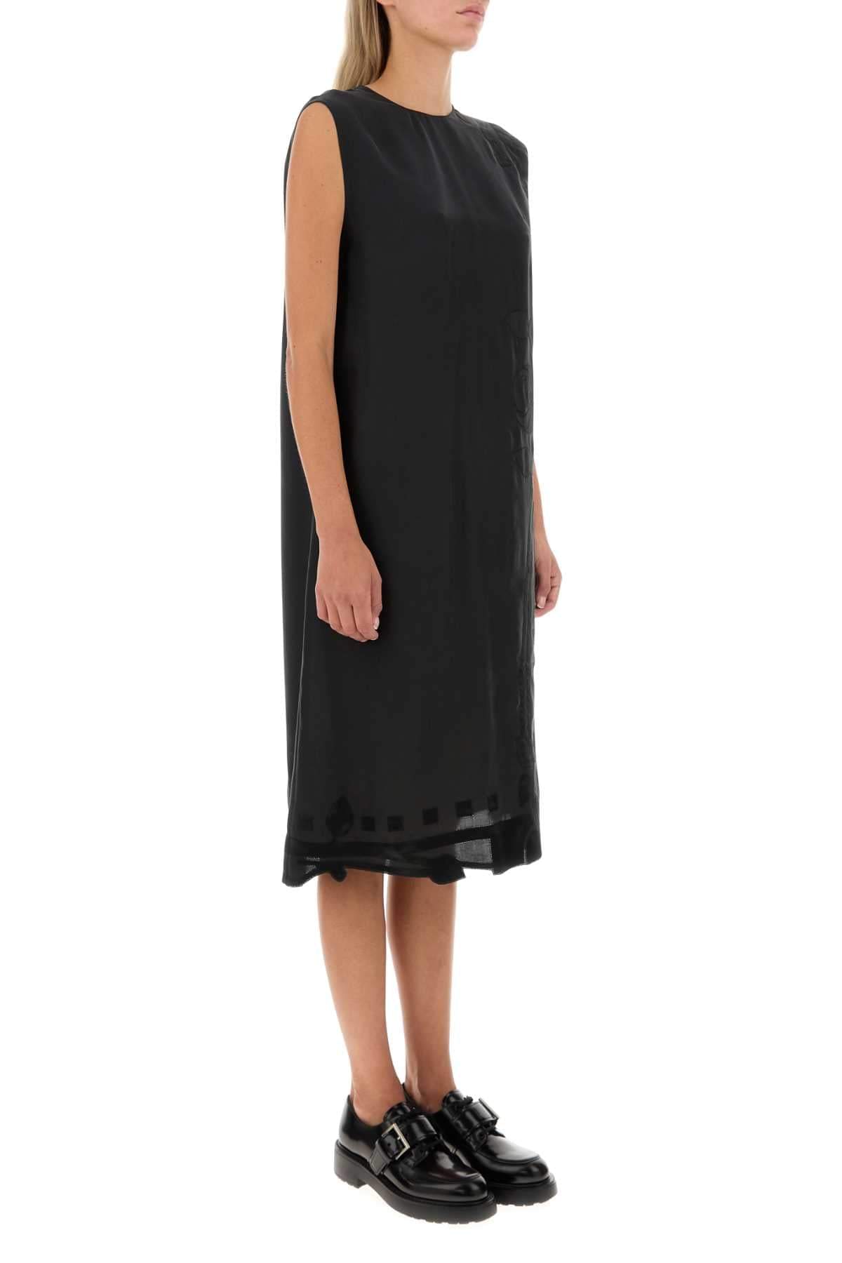 Prada Women Black Silk Dress