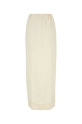 Prada Women Ivory Linen Skirt