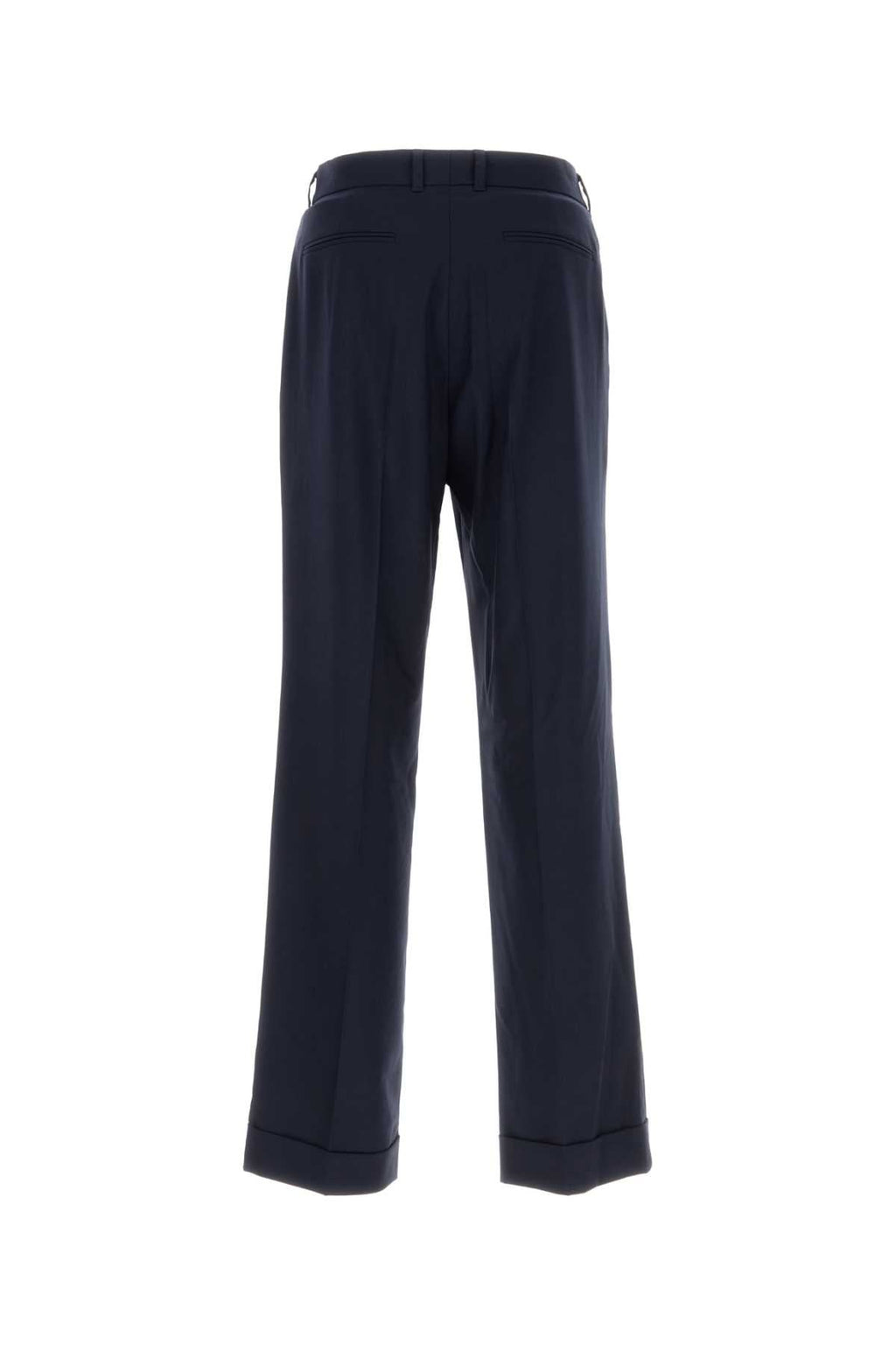 Casablanca Men Navy Blue Wool Pant