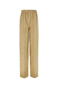 Prada Women Beige Cotton Wide-Leg Pant