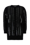 Max Mara Women Black Wool Blend Mambo Sweater Dress
