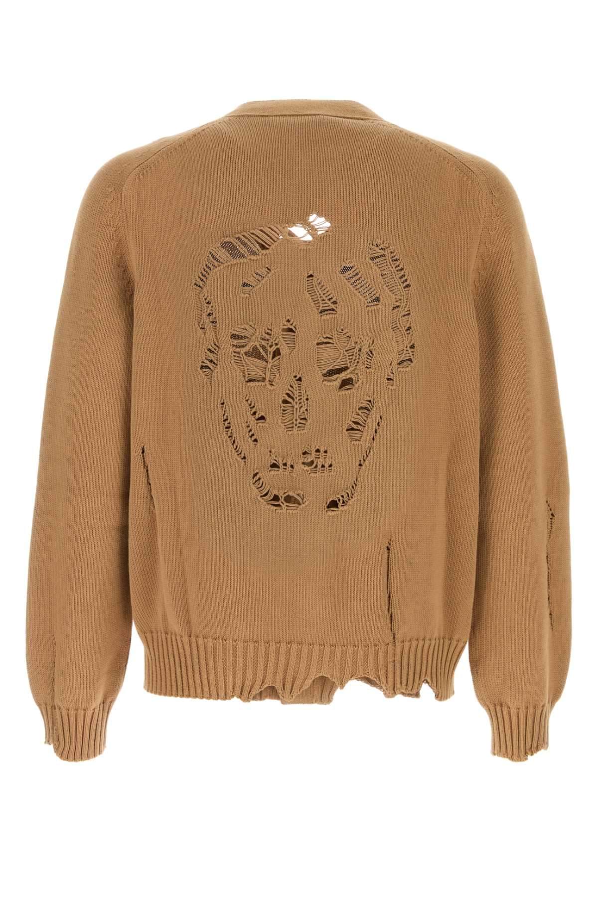 Alexander Mcqueen Men Biscuit Cotton Cardigan