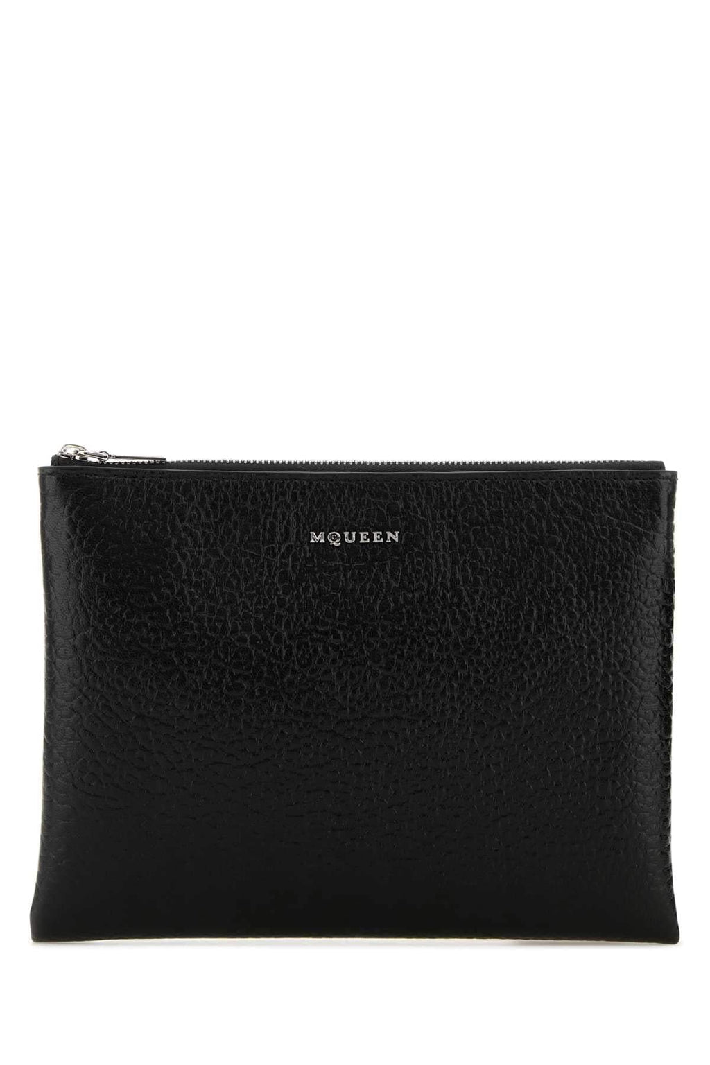 Alexander Mcqueen Women Black Leather Pouch