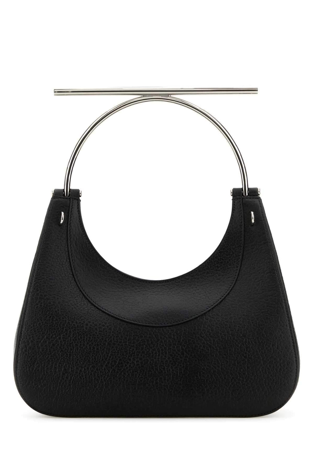 Alexander Mcqueen Women Black Leather Cross-Bar Handbag