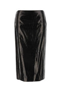 Alexander Mcqueen Women Black Canvas Skirt