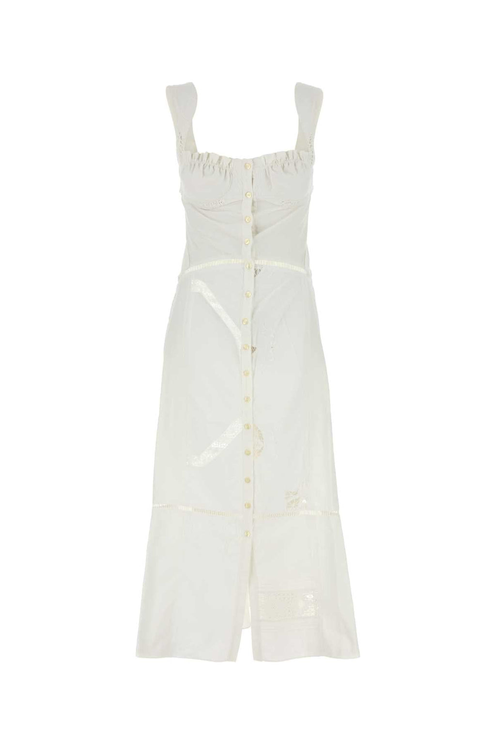 Marine Serre Women White Cotton Dress