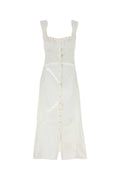 Marine Serre Women White Cotton Dress