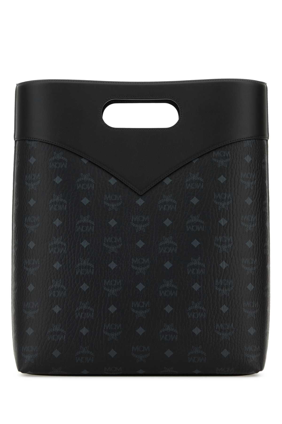 Mcm Women Printed Canvas Shopping Bag