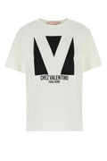 Valentino Garavani Women White Cotton T-Shirt