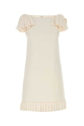 Valentino Garavani Women Ivory Wool Blend Dress