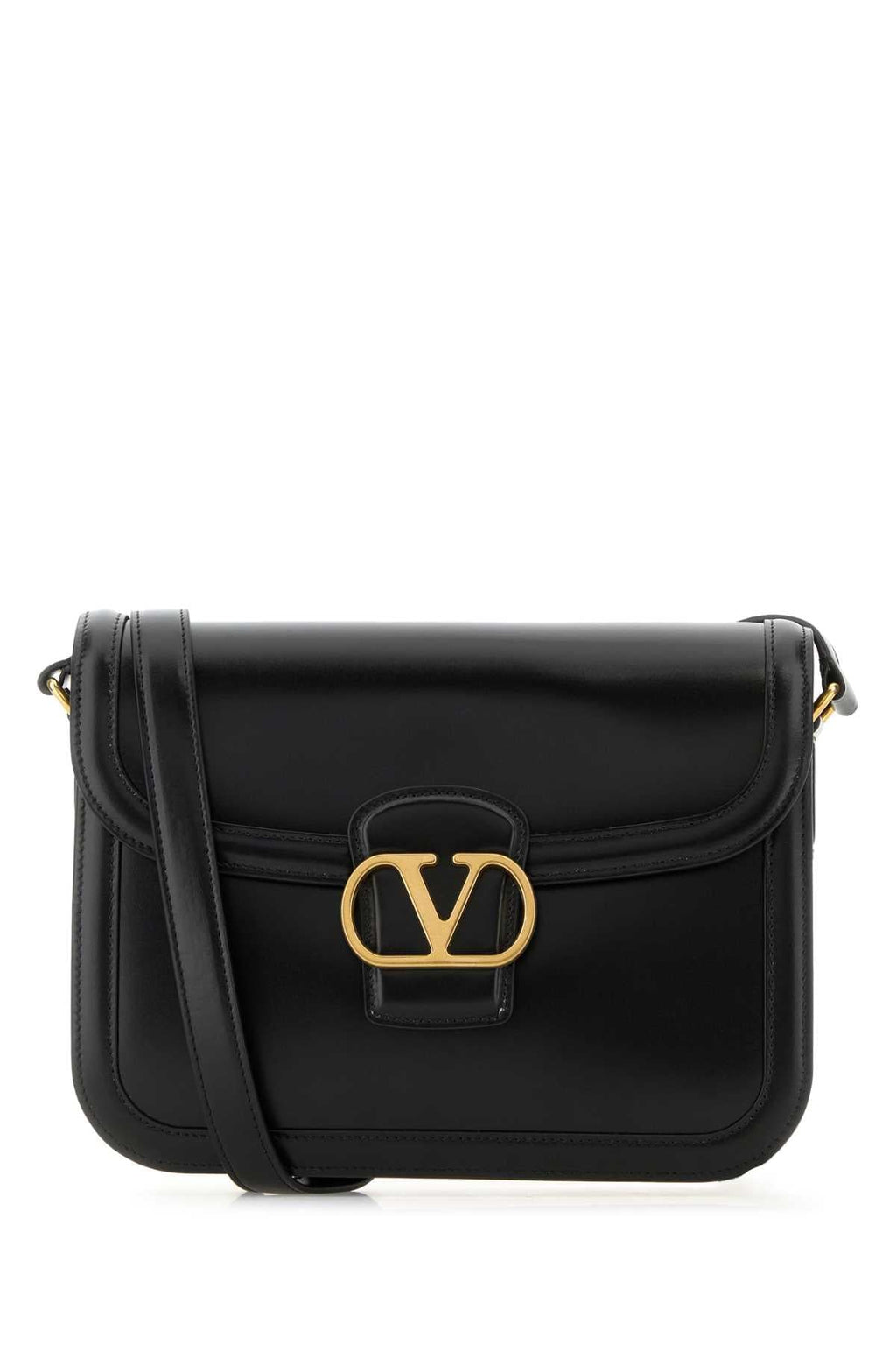 Valentino Garavani Women Black Leather 9To5 Shoulder Bag