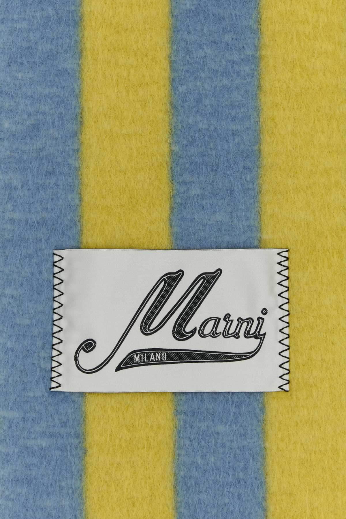 Marni Women Embroidered Wool Blend Scarf