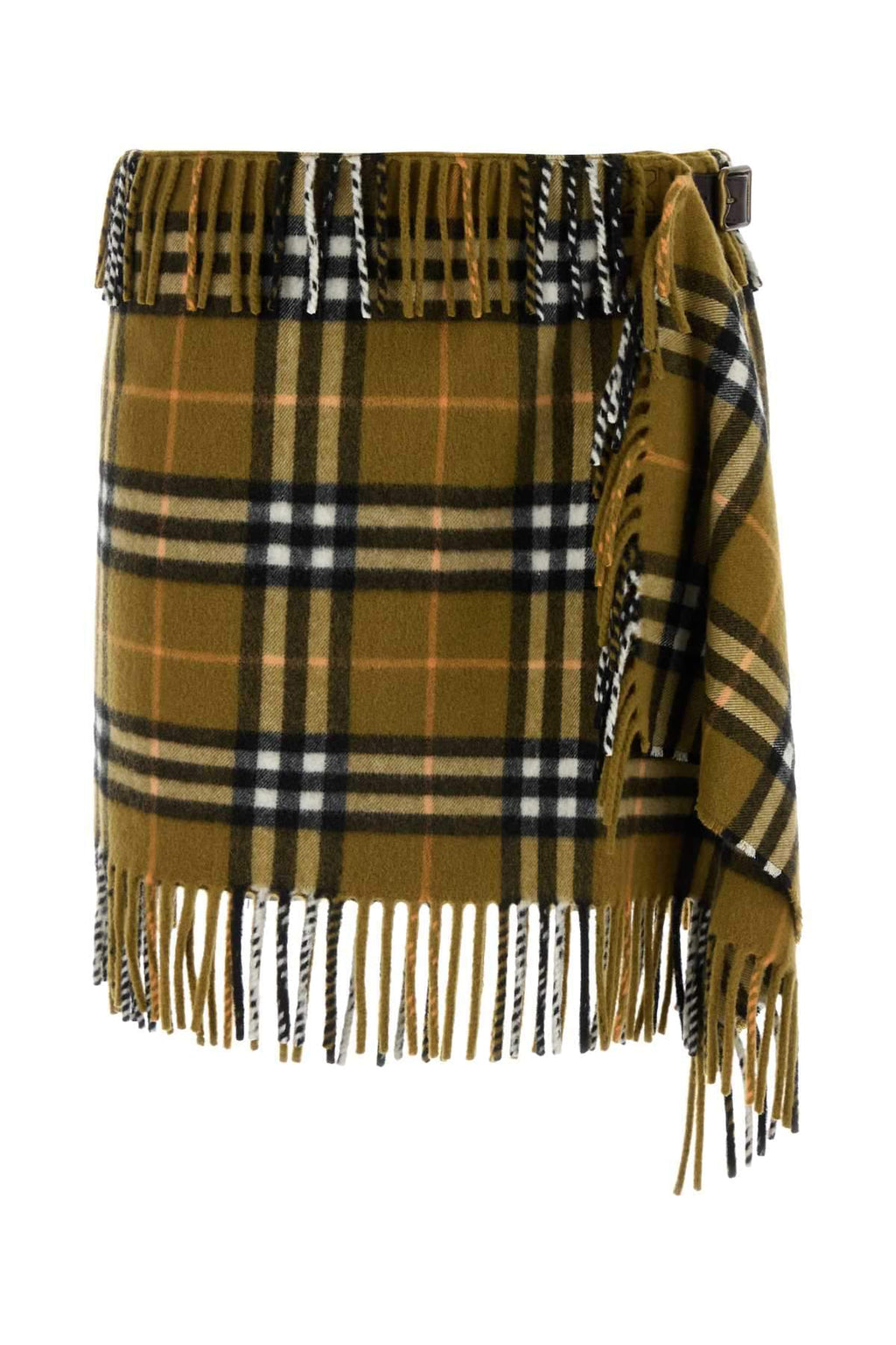 Burberry Women Embroidered Wool Blend Mini Skirt