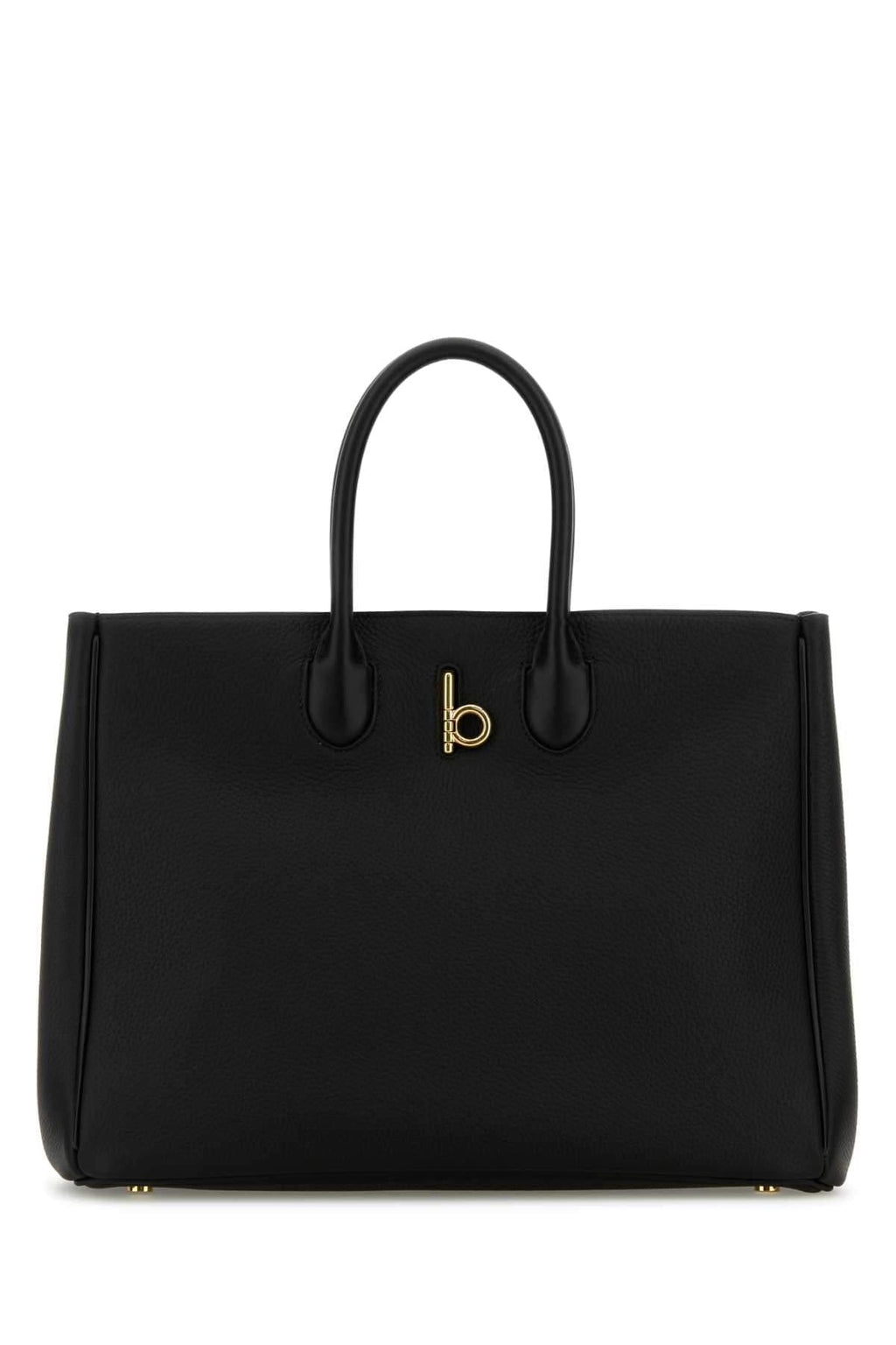 Burberry Women Black Leather Medium Rocking Horse Handbag