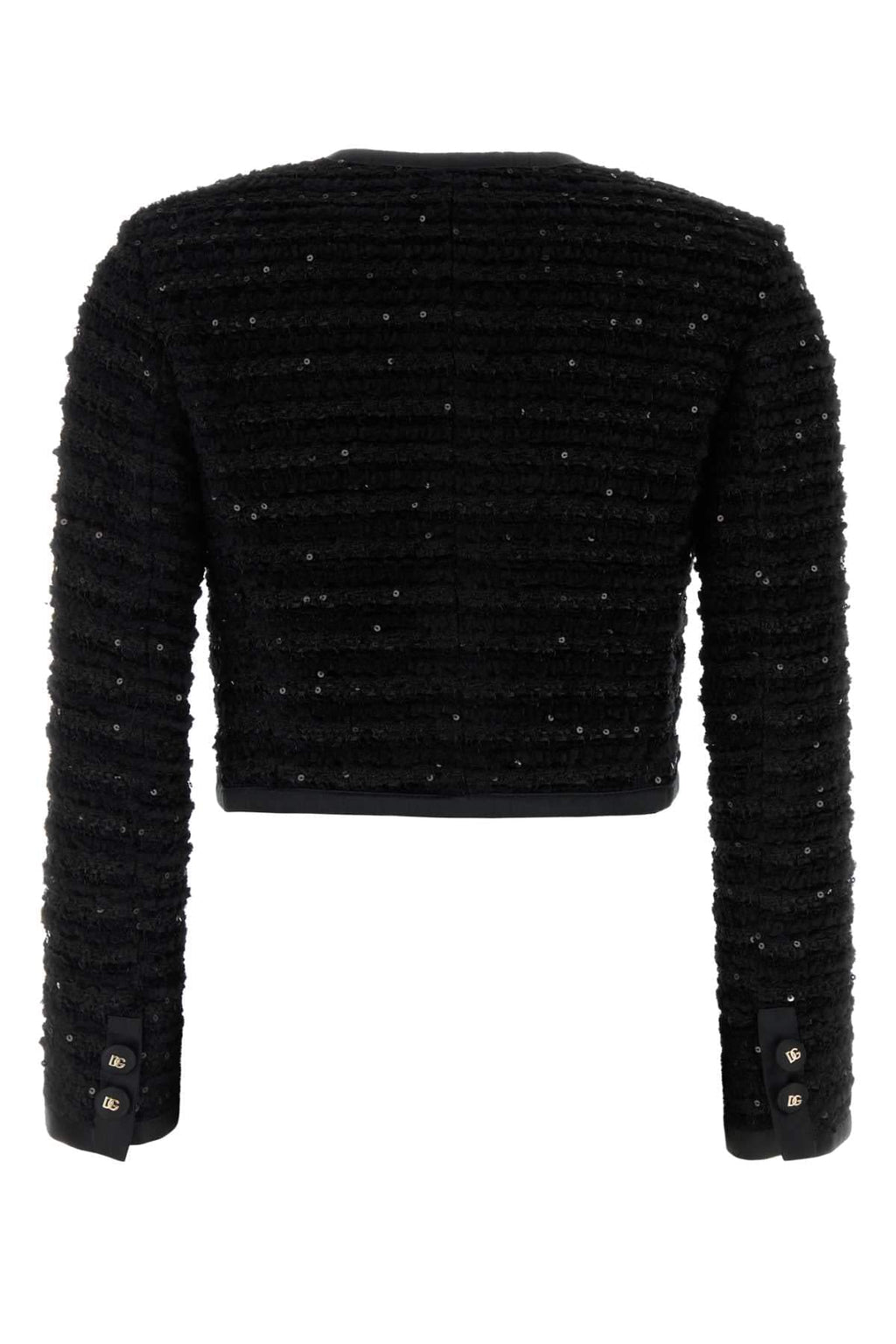 Dolce & Gabbana Women Black Tweed Blazer