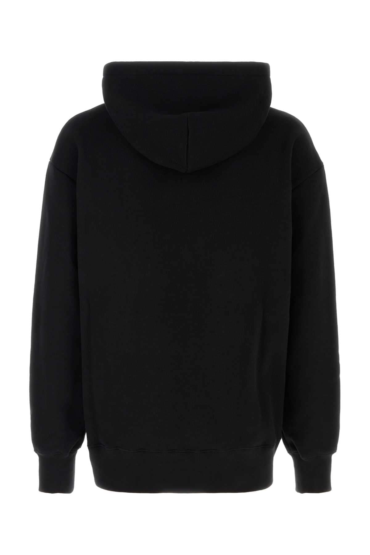 Valentino Garavani Men Black Cotton Sweatshirt