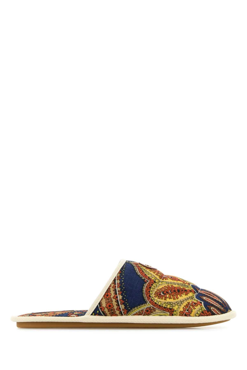 Valentino Garavani Men Printed Fabric Ta Chambre Slippers